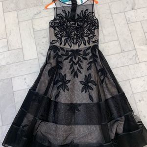 Black tie long dress